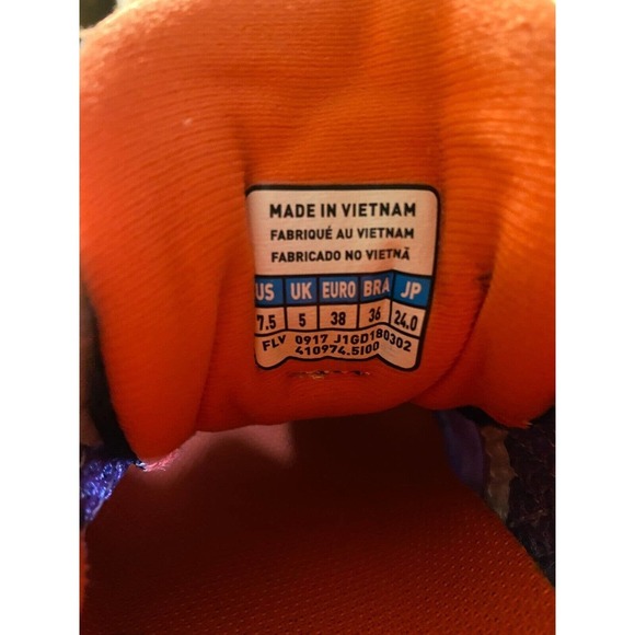 Womens Mizuno Running Shoes 7.5 Wave Rider 21 Purple Coral - Picture 3 of 8